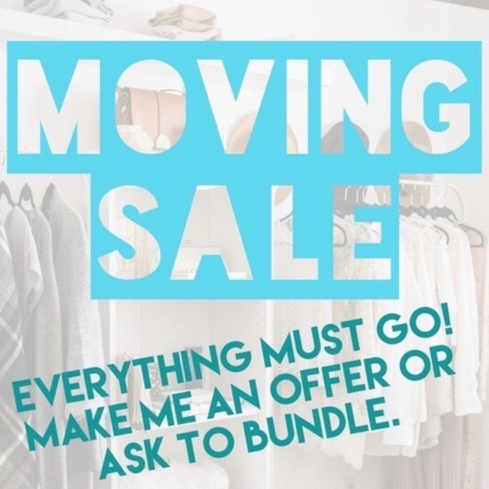 Moving sale
